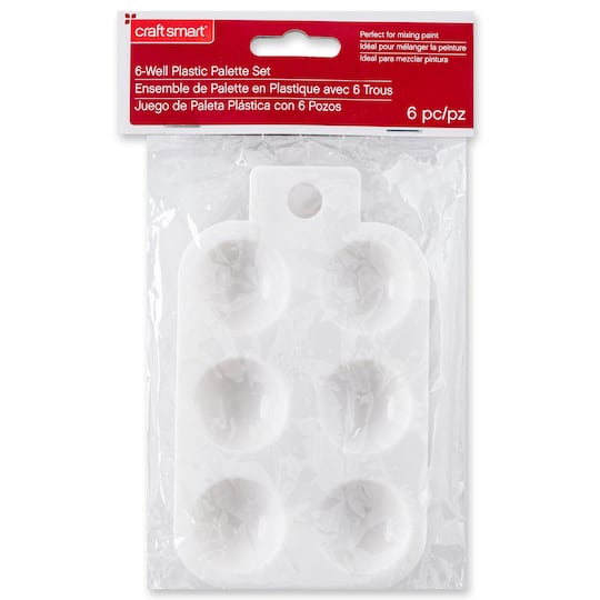 6 Pack: 6-Well Plastic Palette by Craft Smart®